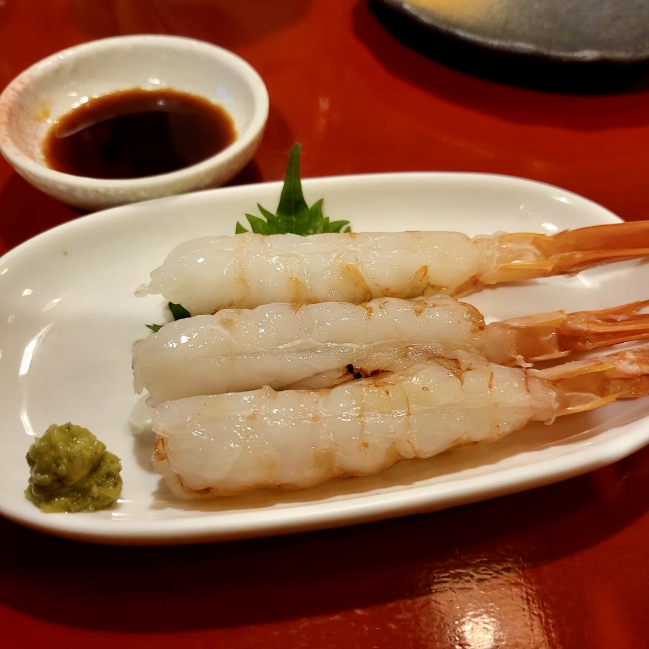 赤海老刺し